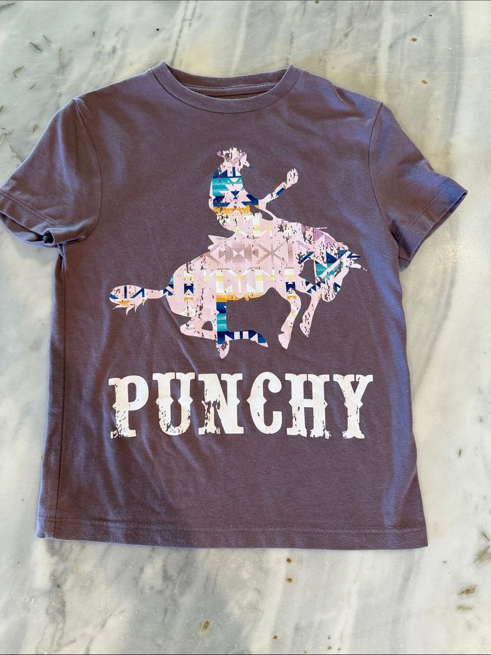 Hooey Purple Graphic 'PUNCHY' Kids Tee